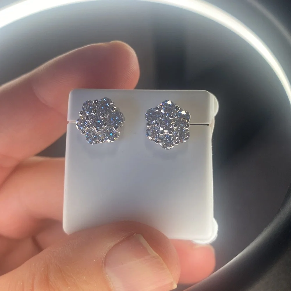 Massive lot of 100 pieces .925 silver with Zirconia, Moissanite, 10k gold - Picture 13 of 17